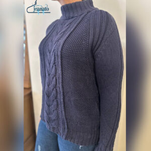 لباس بافت گرم بالا سرمهای طرحدار – فریسایز، شیک و مناسب زمستان