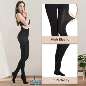 جوراب شلواری سفید ابری ضخیم Penti اصل ۲۸۰ دنیر فریسایز