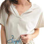 بلوز نخی زنانه مارکدار