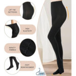 جوراب شلواری سفید ضخیم Penti اصل ۲۸۰ دنیر فری‌سایز