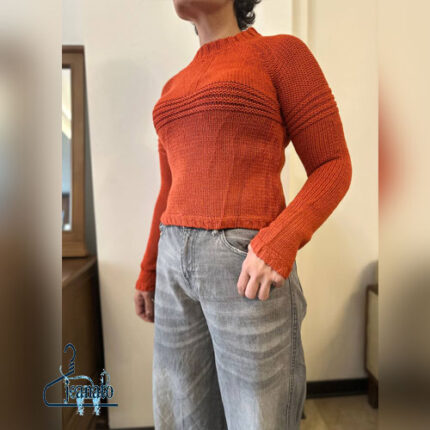 بافت نارنجی ضدحساسیت Ricki's با بافت مخمل و برجسته