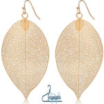 گوشواره آویزی رزگلد زنانه برند I AM ضدحساسیت و سبک