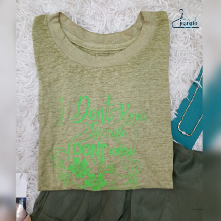 تیشرت سبز چمنی وارداتی