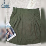 دامن کوتاه سبز لجنی وارداتی